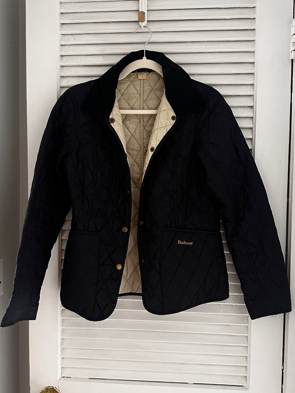 Navy Barbour Women's Quilted Jacket